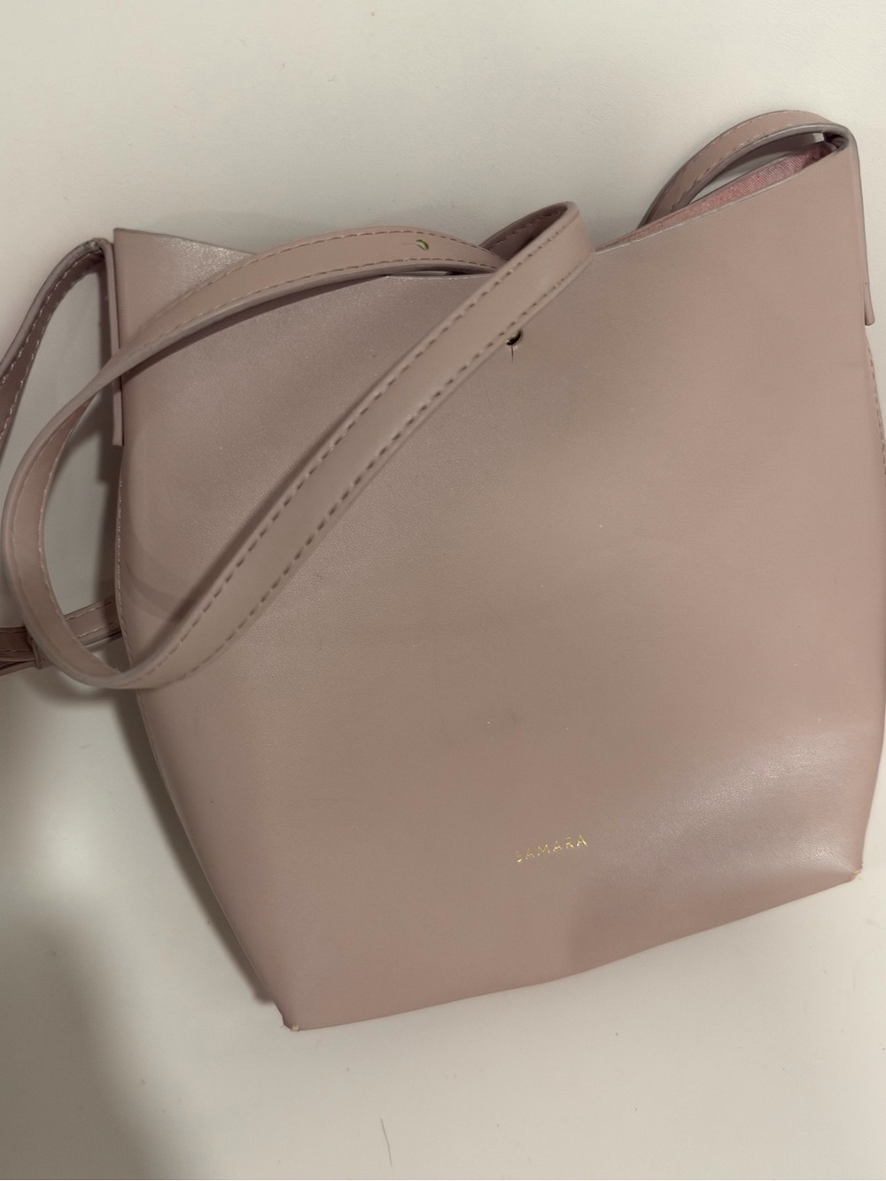 Samara Dusty Pink Bucket Mini Shoulder Bag